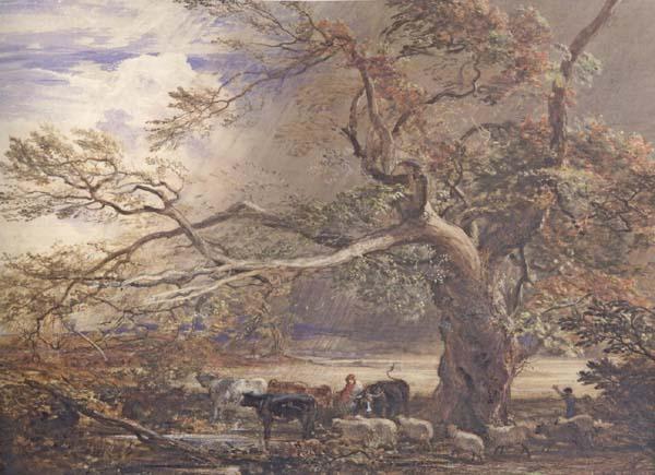 Samuel Palmer Sheltering from the Storm Sweden oil painting art
